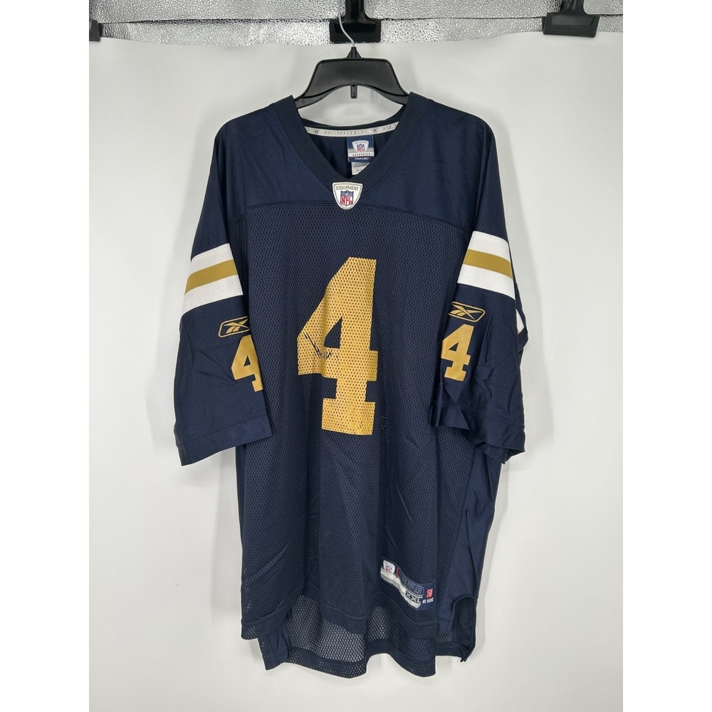 Brett Favre Reebok Notre Dame #4 Jersey Mens 2XL Navy Football Vintage Throwback
